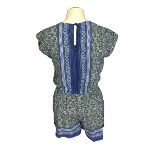 Artisan NY Blue Print Romper Size 2 - Picture 3 of 3